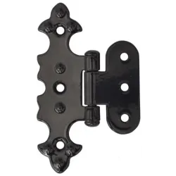 Záves ozdobný - povrch čierny lak, 79x50mm Záves ozdobný - povrch čierny lak, 79x50mm